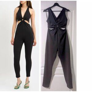 New! & Other Stories | Cut-out Waist Jumpsuit In Black